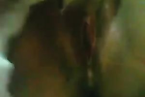 Here is my black skin voluptuous whore dirty slut wife masturbating