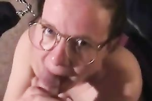 My nerdy dark brown hottie enjoys engulfing my biggest ramrod