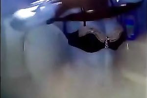 This petite tittied German nympho has no idea we are spying on her