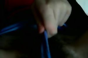Close up homemade scene with my white bitch fingering her shaggy slit