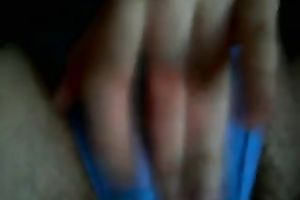 Close up homemade scene with my white bitch fingering her shaggy slit