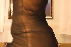 Enormous natural meatballs and butt of hawt white brunette hair