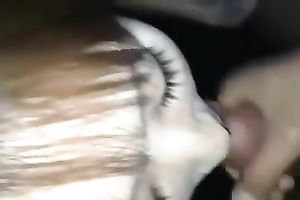 Asian hoe manages to milk a dick dry on her face in POV video