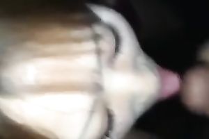 Asian hoe manages to milk a dick dry on her face in POV video