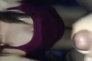 Asian hoe manages to milk a dick dry on her face in POV video