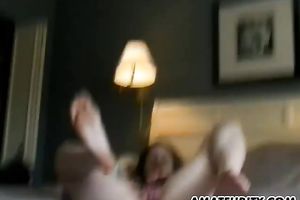 Amateur girlfriend sucks and bonks with creampie spunk flow