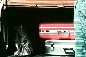 Stunning retro episode with milfs petting every other in the garden