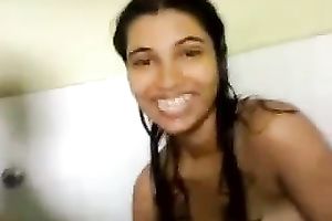 My neat Indian girlfriend with giant wobblers is precious at giving blowjobs