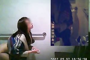 My 1st installed hidden cam in the ladies' restroom