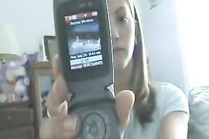 Alluring dilettante slutty wife flashes her worthy titties for the web camera