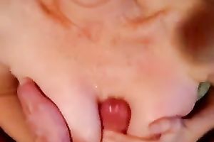 My lascivious dirty slut wife tries her most good to milk my 10-Pounder dry using her love muffins