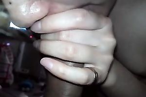 My shy GF doesn't look at me during the time that working on my ramrod