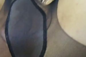 My slutty wife looks valuable in her crotchless hose and she can fuck like nobody