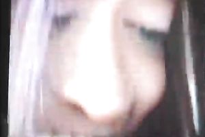 Red haired swarthy doxy with lengthy nails unfathomable face holes outdoors