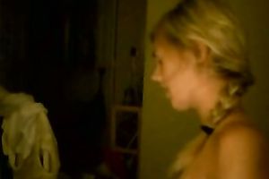 Webcam solo with a sweet golden-haired teen masturbating