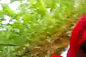 My insatiable Indian brunette hair acquires fucked in the woods