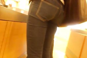 Compilation of hidden webcam movie scenes with hotties in tight jeans