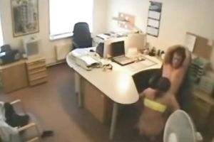 That hot married wench screwed me in the office on hidden web camera