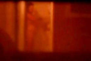 Caught my hot female guest with giant bazookas taking a shower