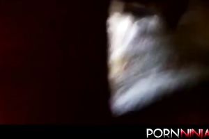 Drilling this hoochie's taut anal opening from behind