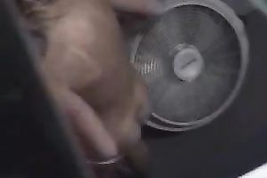 Just a slim BFF of my girlfriend in the washroom undressed