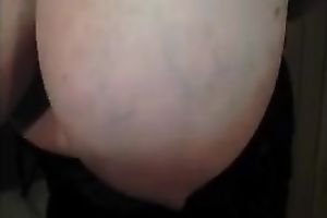 Solo movie scene with my juggy wifey shaking her large mounds