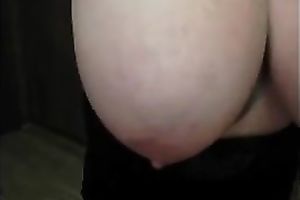 Solo movie scene with my juggy wifey shaking her large mounds