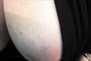 Solo movie scene with my juggy wifey shaking her large mounds