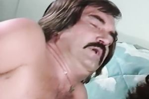 Shapely Asian MILF in white stockings receives buttfucked by white stud