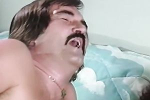 Shapely Asian MILF in white stockings receives buttfucked by white stud