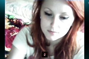 My greatly wicked girlfriend is playing with herself for me on Skype