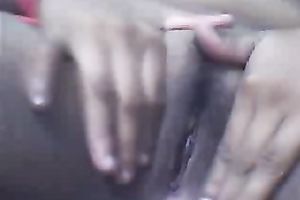 Dark skin Filipina web camera bitch shows her twat and boobs