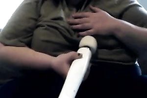 Mature corpulent brunette hair has valuable pastime with her fancy toy