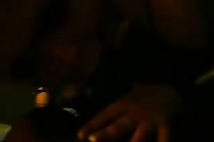 Dirty youthful golden-haired white floozy gives me head on POV movie scene