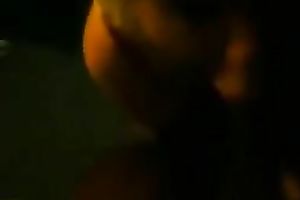 Dirty youthful golden-haired white floozy gives me head on POV movie scene