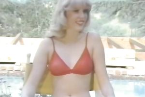 Sensual retro golden-haired sucks 2 jocks with closed eyes