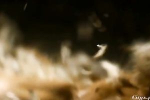 Strikingly charming sweetheart is dancing striptease for me