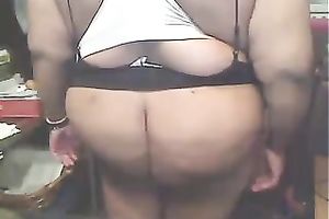 The heavy couple of brown milk cans of an swarthy cougar