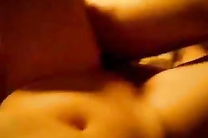 My hubby copulates my cunt unfathomable and hard and cums on my abdomen