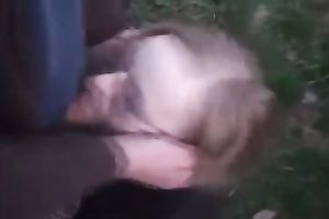 Sticky load of cum for my blond girlfriend from another fellow