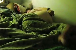 I jerk my dick off during the time that looking at my sleeping obese dirty slut wife