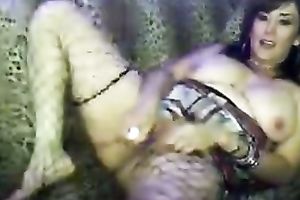 My dissolute housewife toys her cookie and arse at the same time