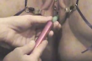 My chubby cheating wife lets me finger her cunt and shove toys in it