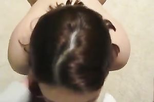 Hungry hooker sucks my wang passionately until this babe gets a facial