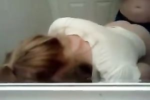 Lewd legal age teenager sucks my knob in a toilet and enjoys it unfathomable from behind