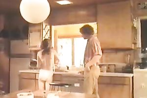 Amazing retro sex movie with a enchanting dark brown hottie masturbating