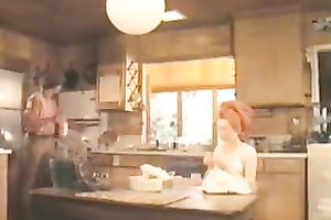 Amazing retro sex movie with a enchanting dark brown hottie masturbating