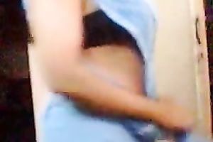 Homemade solo with Indian mamma exposing her overweight body