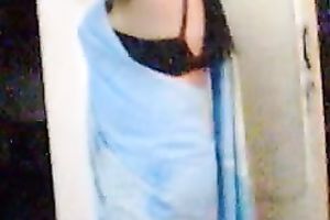 Homemade solo with Indian mamma exposing her overweight body
