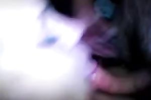 My cum-addicted girlfriend deepthroats my knob out of gagging